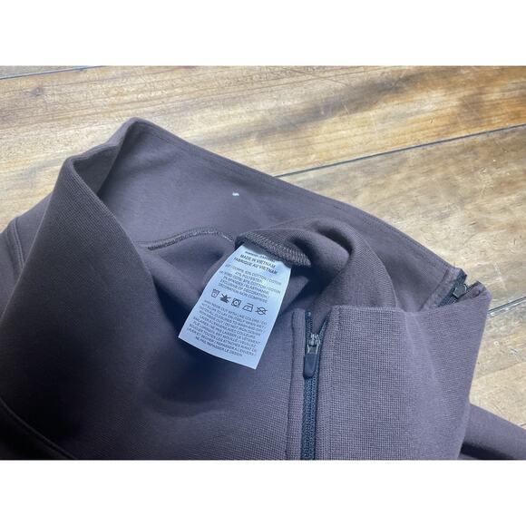 Nike Women's L Tech Fleece High-Waisted Slim Zip Pants Brown FN7129-237 - Picture 7 of 12